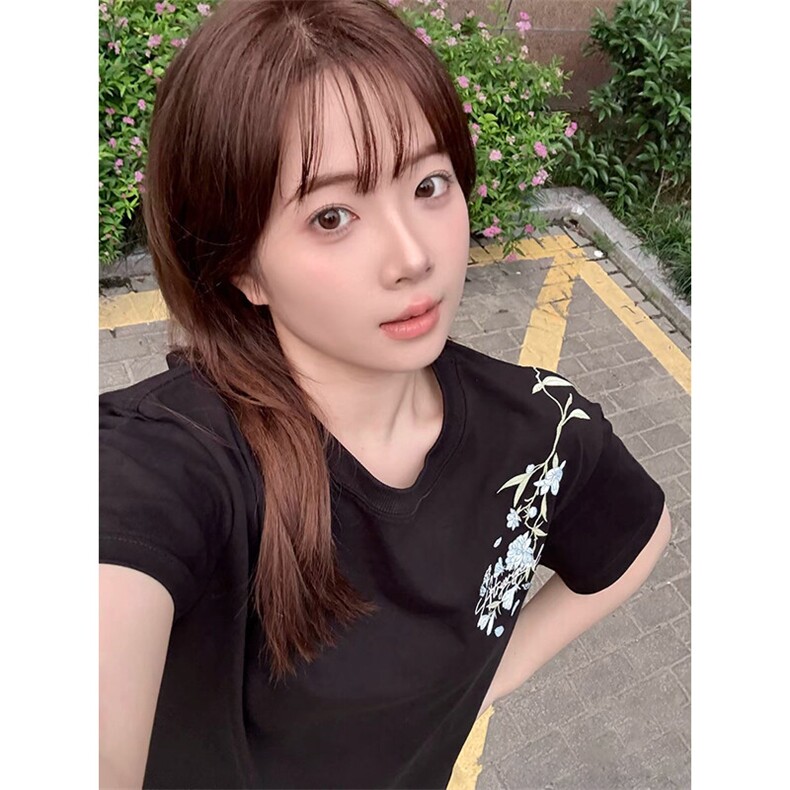 万针全刺绣解构设计260克重磅双纱纯棉高品质美式高街短袖T恤特35,男装T恤,电商A486