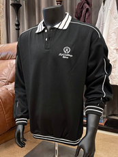 美式复古翻领卫衣新款宽松长袖POLO衫潮513WY3464P45，男装Polo衫，星座513