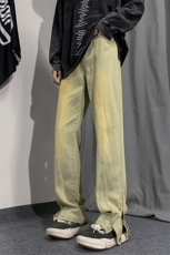 B2212023秋冬美式ins高街小众拉链牛仔裤LK22042-P60控78，男装牛仔裤，电商B221