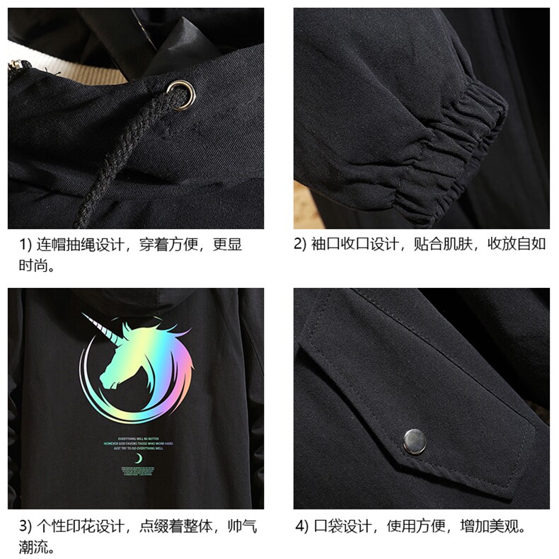 JK41138-P85纯棉连帽夹克男士大码工装夹克男外套男砖墙挂拍,男装夹克,电商A040A