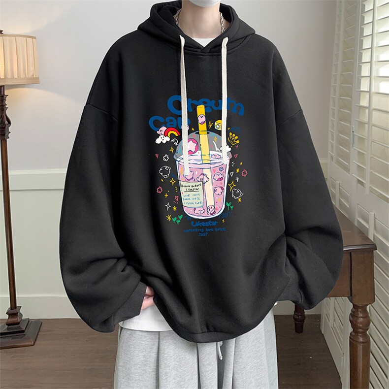 连帽卫衣男大码运动服帽衫外套WY2332-P35加绒款-P40,男装卫衣,电商A040