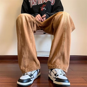 牛仔裤男秋季潮大码休闲裤子高街G8823P45图片
