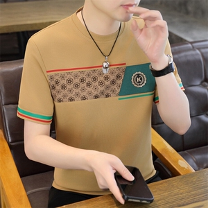 夏季新款男士短袖圆领时尚休闲青年修身短袖T恤上衣L1317-P27图片