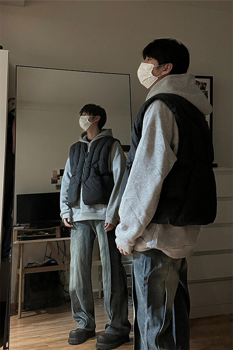 【有货】解构短款棉衣外穿马甲背心棉服外套MY52特P74,男装背心/马甲,星座908-1