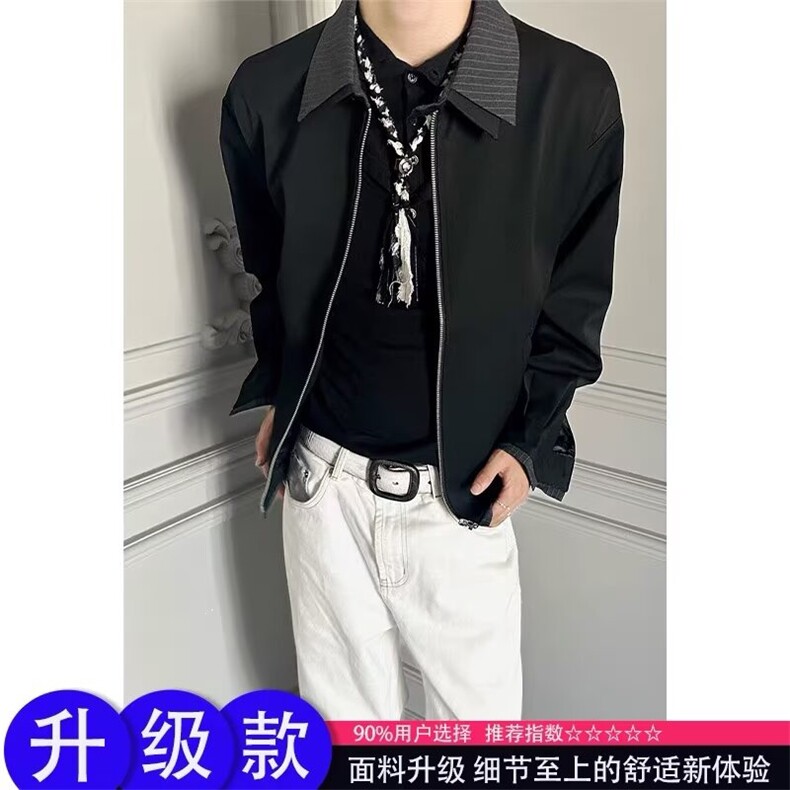 有货DHT174-批78新款潮流混纺TR复空气层双领夹克,男装夹克,星座603-2