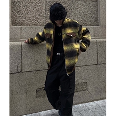 博主图不拿货cleanfit外套男毛呢撞色呢料夹克MJK01-P105，男装夹克，星座1007（原301D）