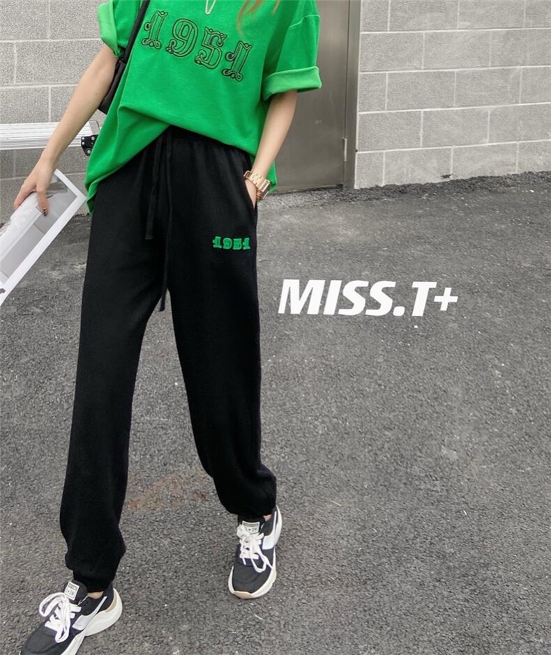【现货】新款卫裤，女装休闲裤，MISS T+