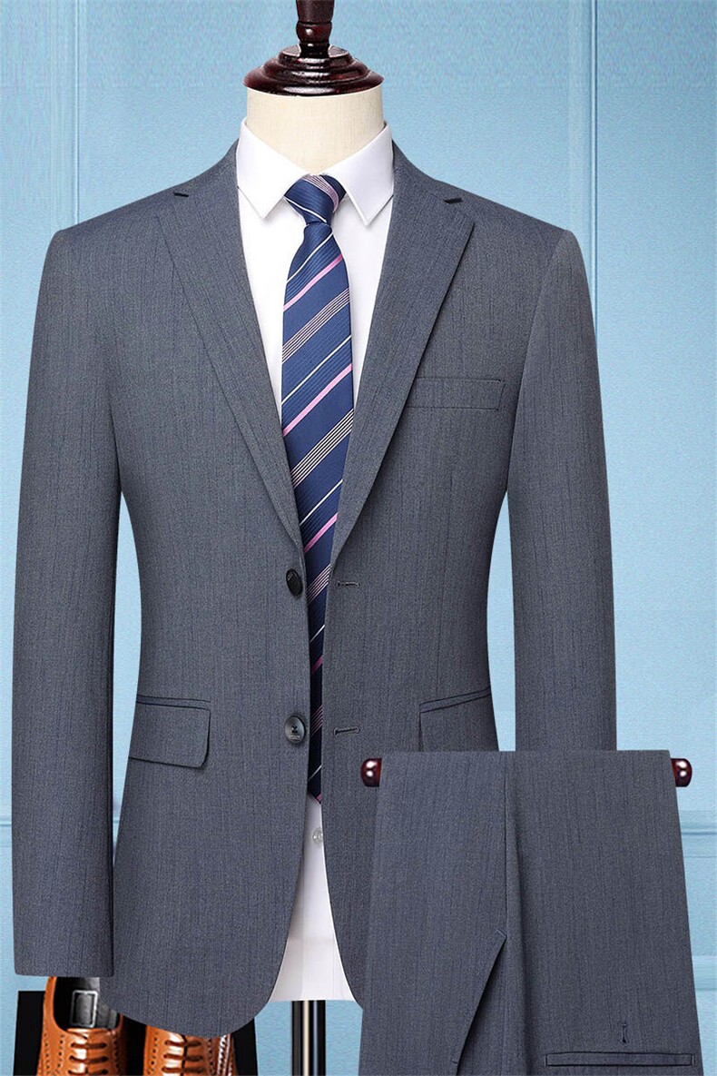 GDN-Y8865四季款新款男士礼服西装修身商务休闲男装西服两件套装,男装西服套装,电商B360