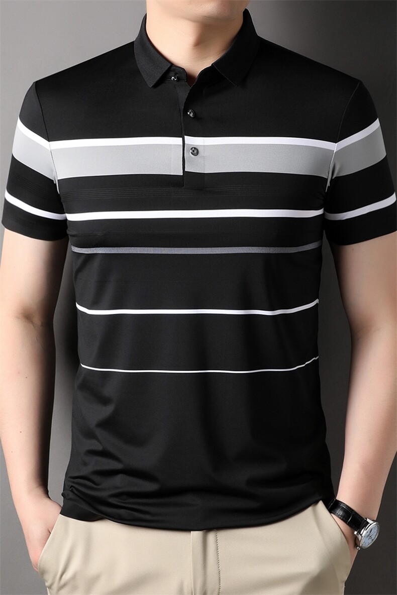 3112男士2023年夏季新款百搭T恤男短袖商务休闲体恤男P73,男装T恤,电商B360