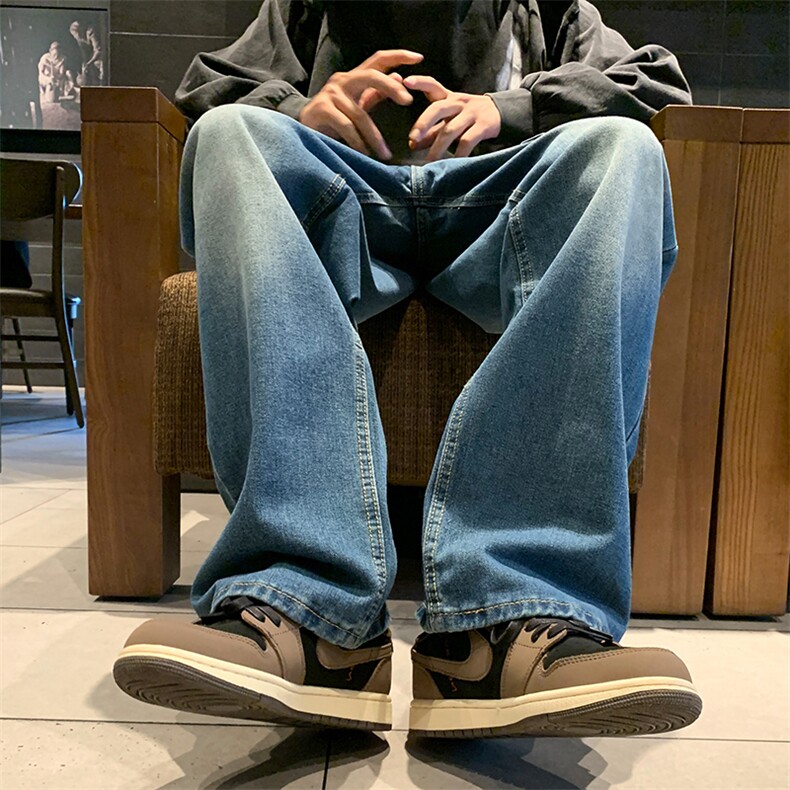 工装仔裤男ins潮高街潮流痞帅长裤N05093-P45,男装牛仔裤,星座308B-1
