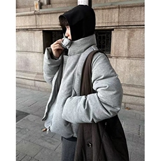 秋冬加厚双面绒外套女宽松毛绒毛茸茸保暖立领拉链面包服MXZ308，男装棉衣，星座1116A（原606A-3）