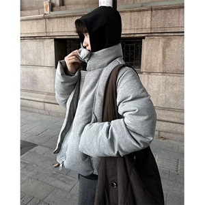 秋冬加厚双面绒外套女宽松毛绒毛茸茸保暖立领拉链面包服 MXZ308图片