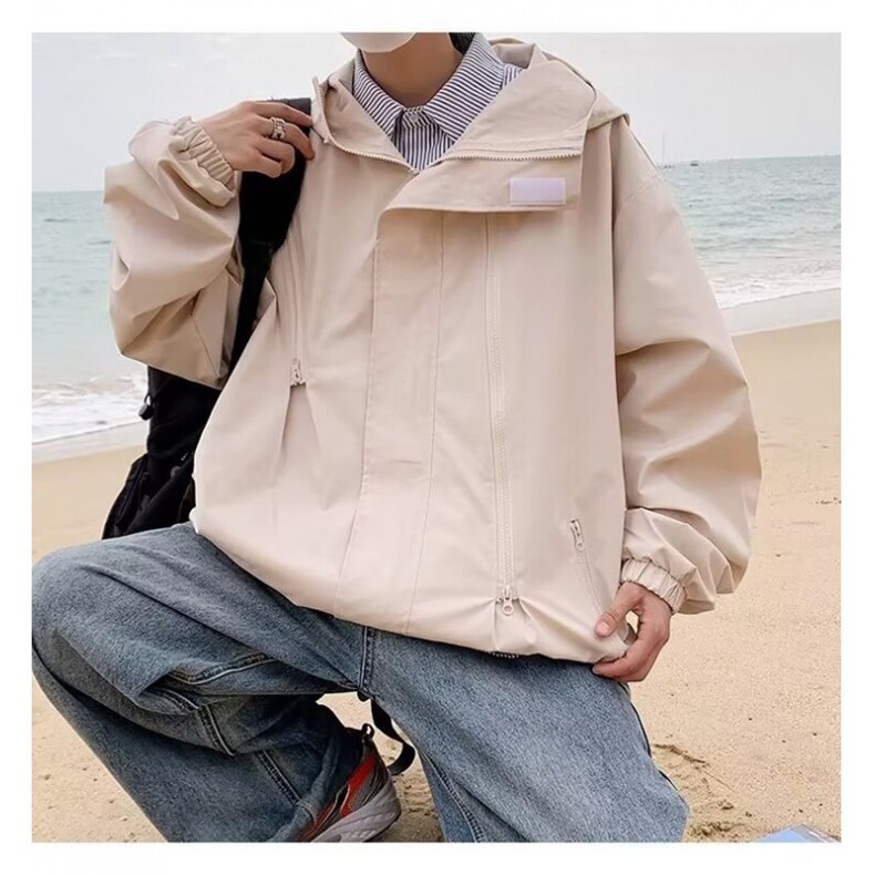 P35冲锋衣CFY001黑色/红色/卡其色/绿色/咖色M-3XL,男装夹克,星座506A