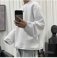 华夫格外套男秋季百搭痞帅卫衣港风ins宽松学生潮牌上衣W616-P35，男装卫衣，星座512-4
