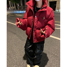 405A美式高街个性金属设计印花满天星棉服MY24912-特批85控158，男装棉衣，星座405A