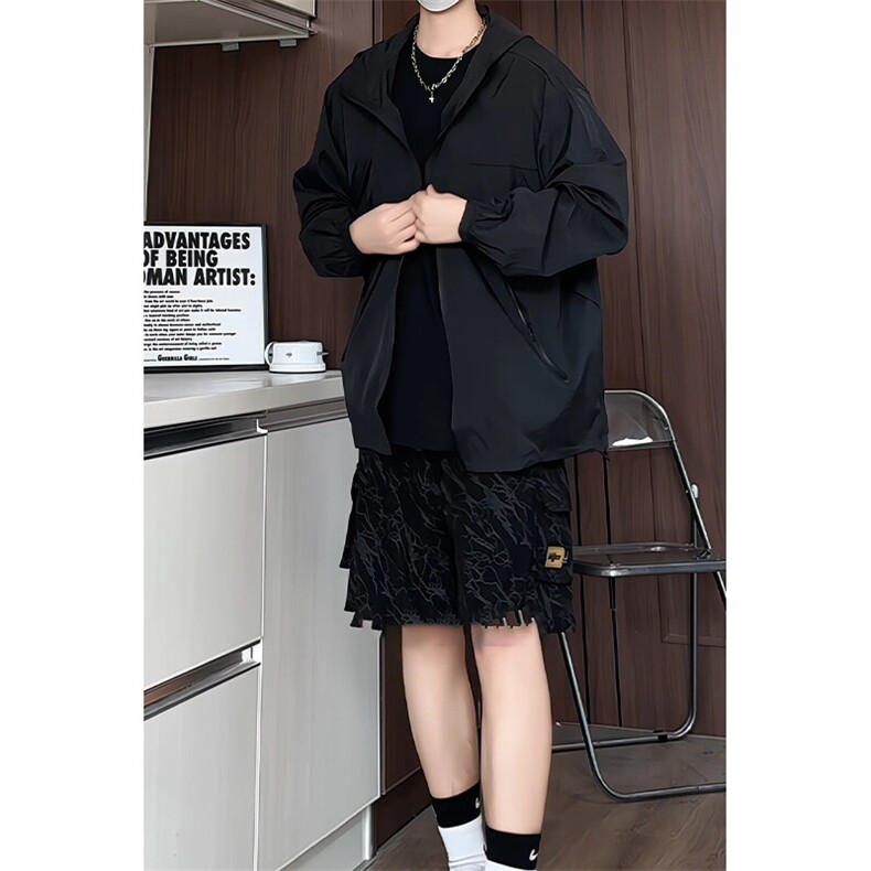 F8038/特P50防晒指数UPF50+防紫外线防晒服男皮肤衣薄外套，男装防晒衣，电商A141