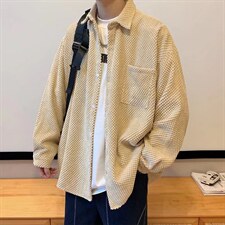 长袖衬衫男菠萝纹格子外套夹克衬衫C78P45，男装衬衫，星座1116-2