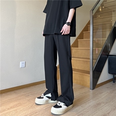 A450-XK8008-P65控价98cleanfit西装裤vibe风开叉休闲裤，男装休闲裤，电商A450