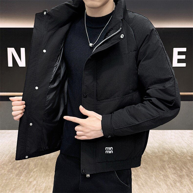 DS-A225标2025冬季新款男士立领时尚潮流白鸭绒羽绒服夹克55888,男装夹克,电商A225