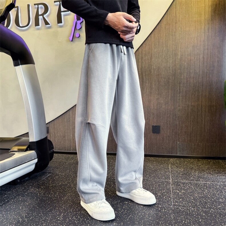 B340K7039P5888店主风小伙风潮牌撞色弯刀裤卫裤，男装休闲裤，电商B340