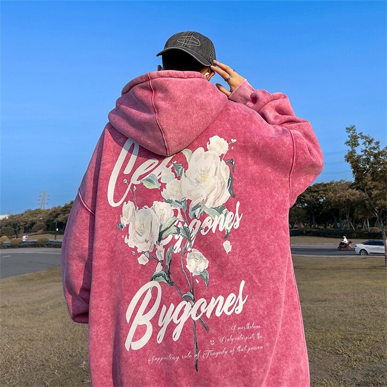 直播品质500克重磅潮牌美式做旧炒雪花水洗加绒卫衣H325JR特P60,男装卫衣,电商A486