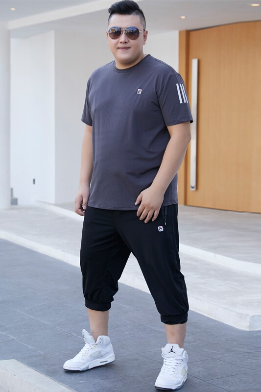 男夏装大码休闲运动套装冰丝网眼5032-1_L-4XLP905XL-9XLP100,男装休闲套装,星座1516-1