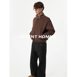 2网图小立领貂毛座山雕外套1200G全毛内里加棉棉服HWH94-P105图片