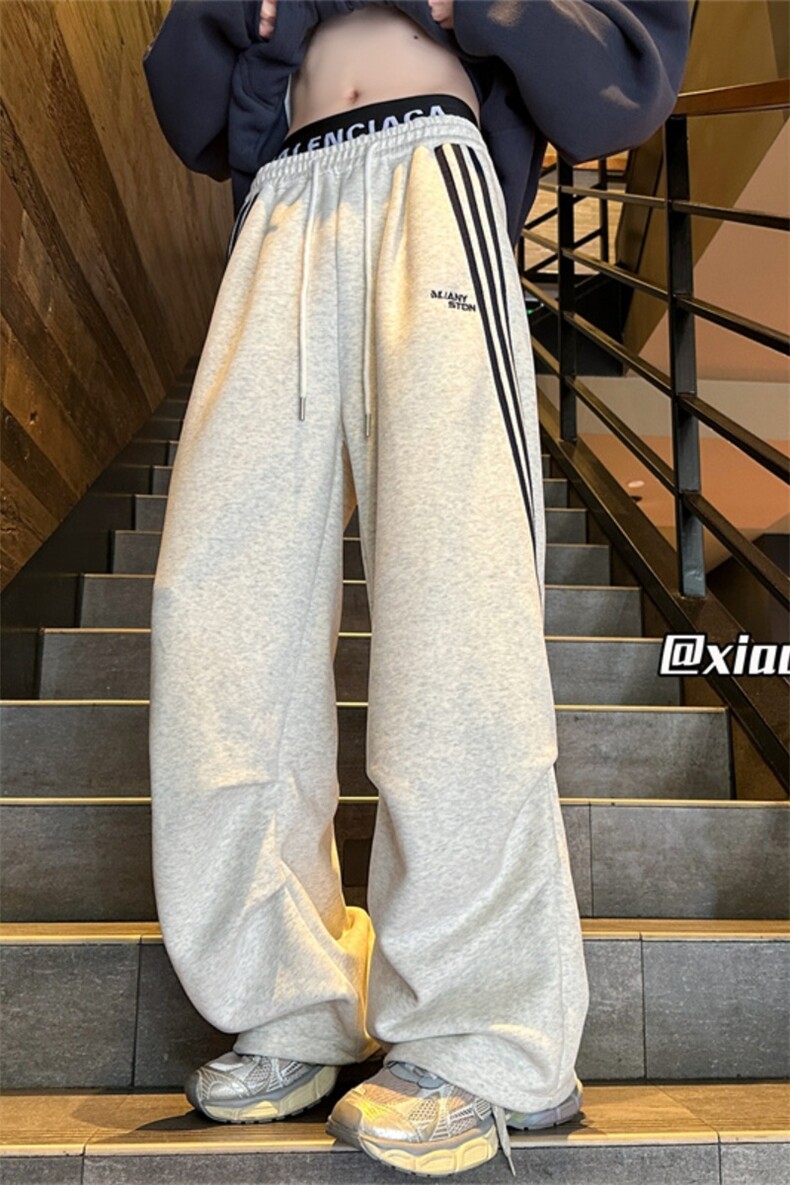 XZ616秋冬重磅加厚撞色织带拼接打褶休闲长裤TY1143P65控88,男装休闲裤,星座512A（原616）