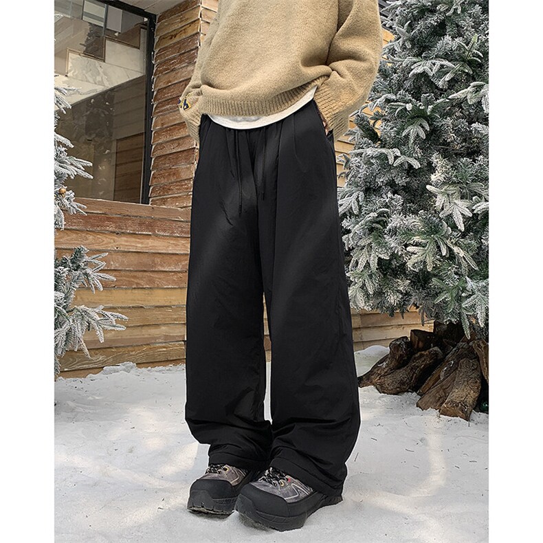 冬季加绒加厚羊羔毛防水防风休闲裤XZ604-K126-P65控88,男装休闲裤,星座604
