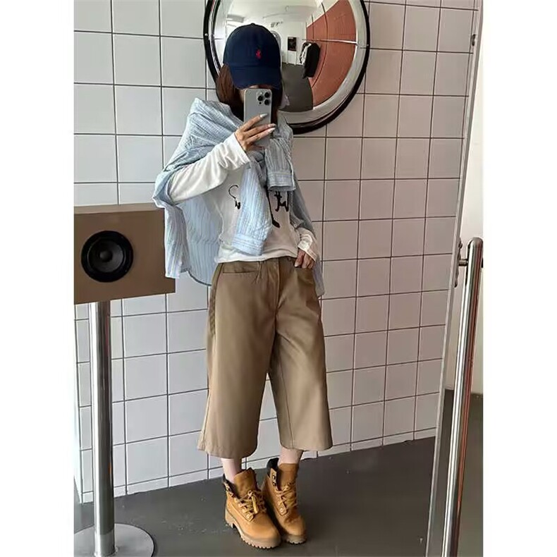韩版秋装新款气质时髦细条纹长袖衬衫女宽松慵懒显瘦清新减龄衬衣,男装衬衫,星座506A