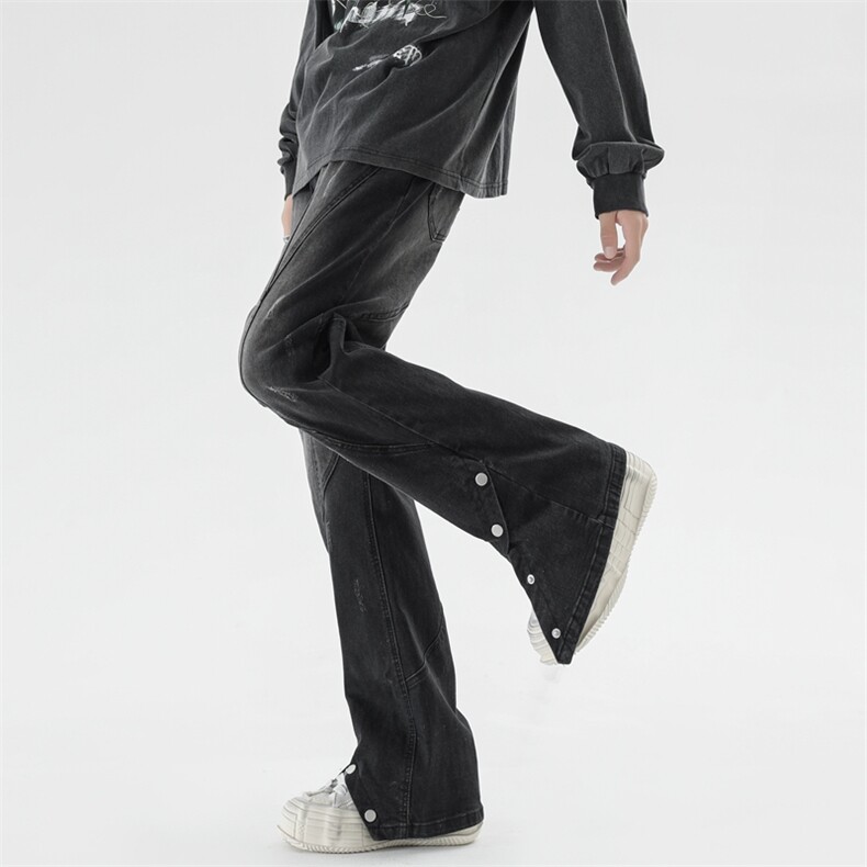 美式高街潮流拼接休闲牛仔裤A161-S2380-P58,男装牛仔裤,电商A161
