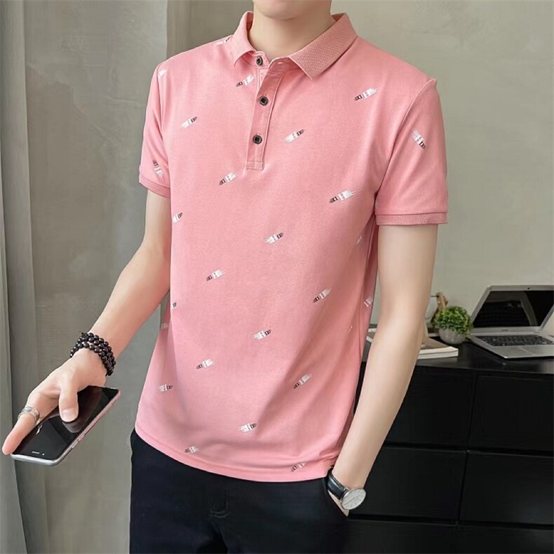 @店主风新款Polo衫男印花短袖T恤男士高品质半袖PT05-P45,男装Polo衫,星座1207-1