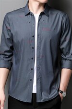 BF2312钱塘2020-2春秋款中年男士长袖休闲简约百塔衬衫货稳P63，男装衬衫，钱塘207-2