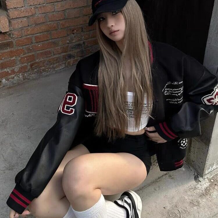 【有货】DW630-P70春秋拼接撞色棒球服外套男女美式宽松夹克,男装夹克,星座603-2