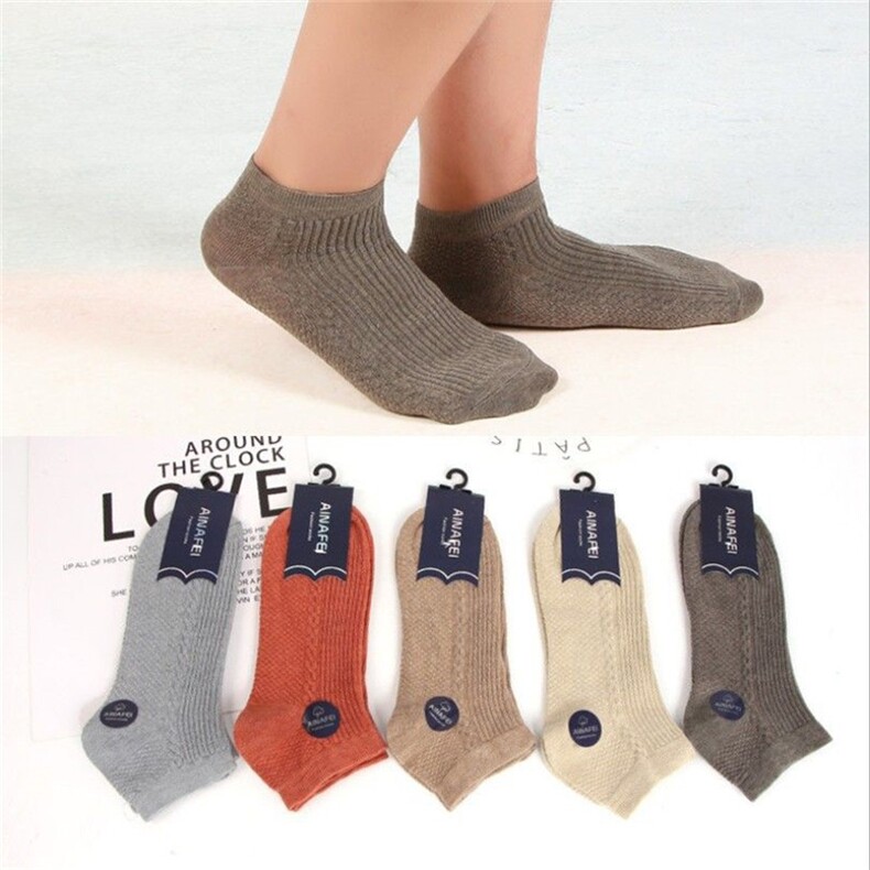 春夏秋品质男袜运动纯棉袜吸汗透气商务袜子潮袜短袜四季(5双装，袜子，星座224-1