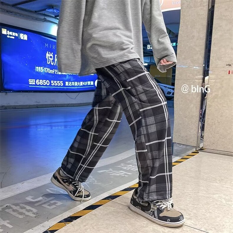 2024春夏装新款格子九分裤休闲裤GK2116-P26,男装休闲裤,星座1109-3