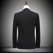 2021秋冬款西装套装条纹两件套职业套装工作服男装816-P215，男装西服套装，电商D225