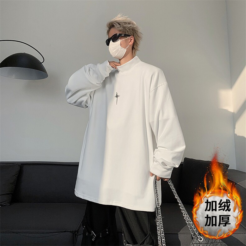 405A 美式高街品质德绒打底衫加绒加厚  23XW99339-加绒特批P30图片