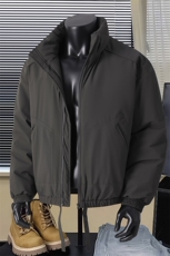 卡其色飞行员夹克棉服男秋冬季美式短款工装外套cleanfit立领棉衣，男装棉衣，星座1403A
