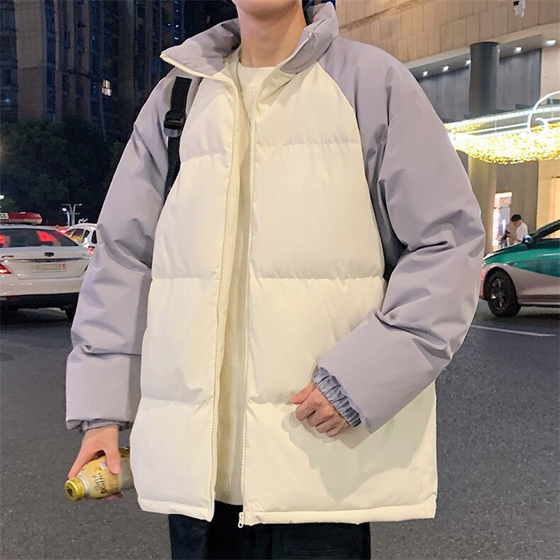 潮美式情侣棉服冬季宽松加厚男女款立领上衣M05-P75,男装棉衣,星座308B-2