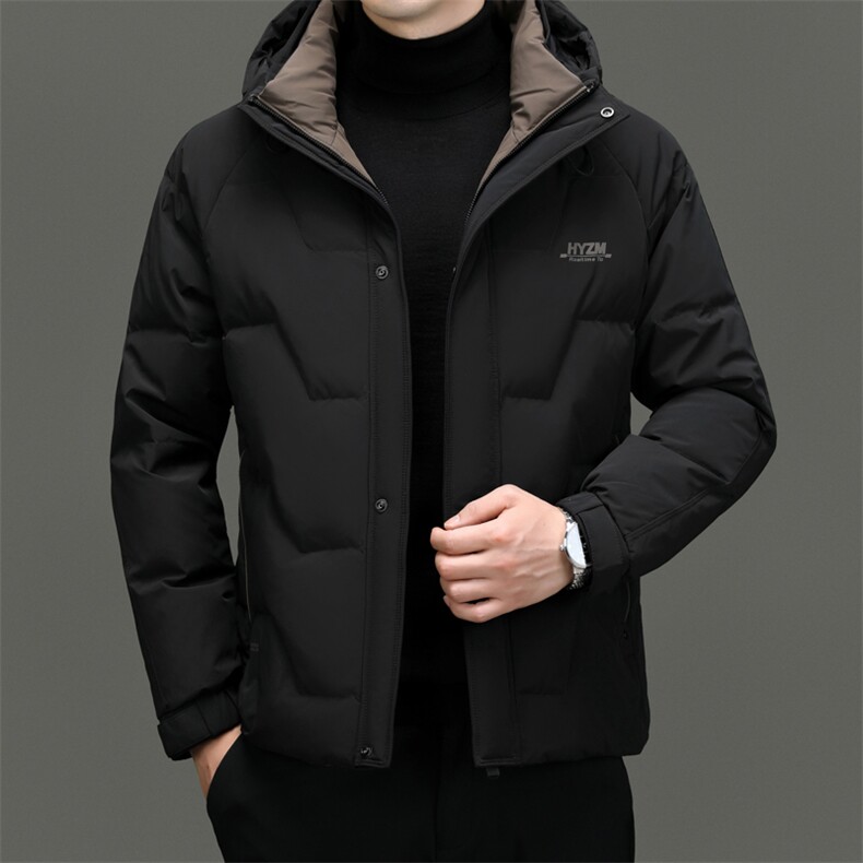 DF8809钱塘2020-2时尚休闲冬季厚款中年男士简约羽绒服P285，男装羽绒服，钱塘207-2