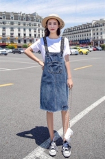 套装/套裙2021年夏季圆领时尚休闲牛仔简约百搭套装2021年夏季，女装套装/套裙，艾仟回(原伊仟回)
