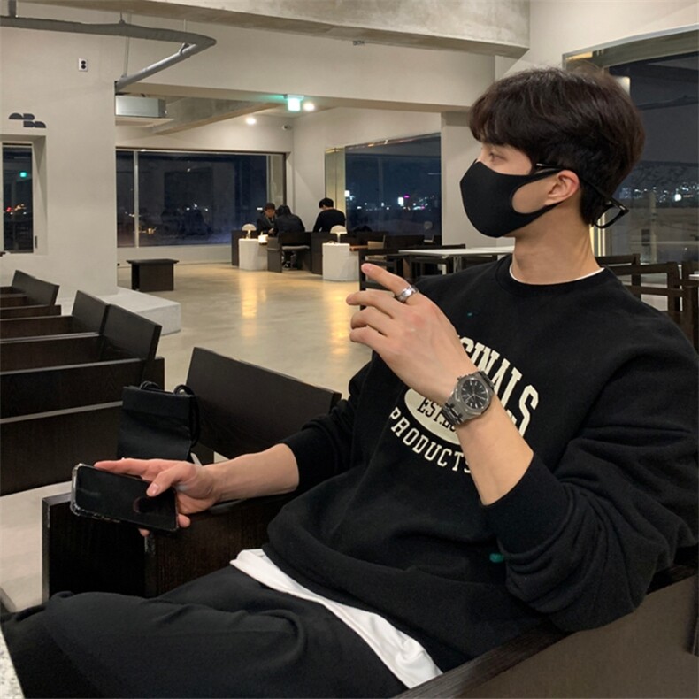 706-2-CY003秋冬男士韩版圆领印花套头卫衣情侣宽松打底衫,男装卫衣,星座706-2