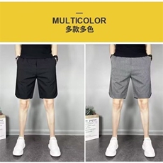 五分短裤潮牌休闲中裤男韩版修身四分裤夏男季薄款条纹沙滩裤男裤，男装休闲裤，星座506A