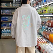 CS15139-P38长袖衬衫男士大码宽松衬衣男寸衫男寸衣，男装衬衫，电商A040