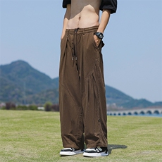 直筒长裤潮时尚潮牌青春流行百搭运动裤宽松型休闲裤夏季，男装休闲裤，星座716-2