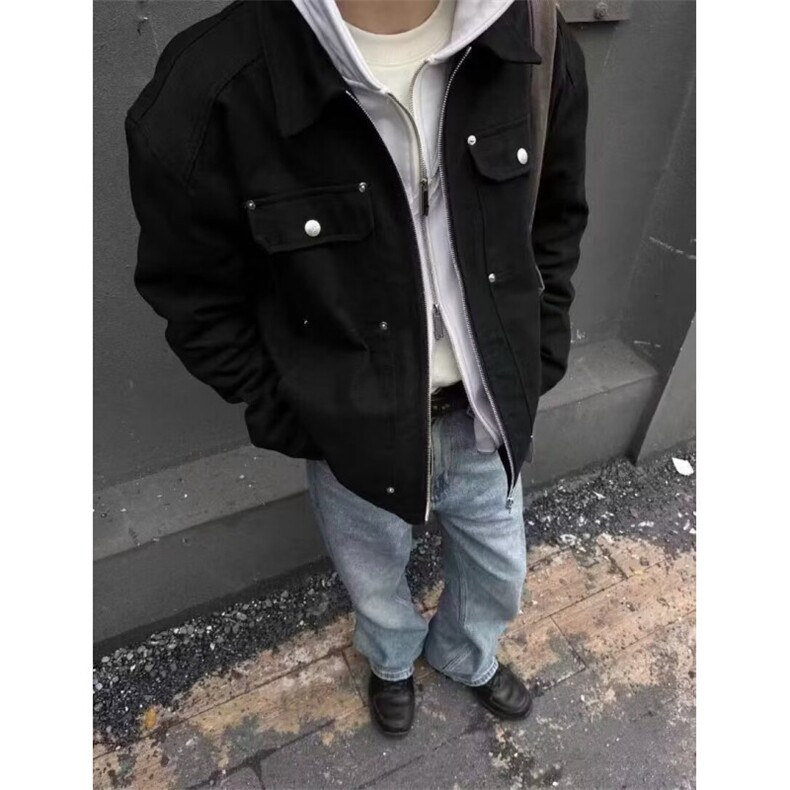 1506/QY80890/P45夹克棒球服男女春秋潮牌休闲工装痞帅外套,男装夹克,星座1506