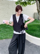 2026年夏季休闲风女三件套，女装套装/套裙，秀美人生