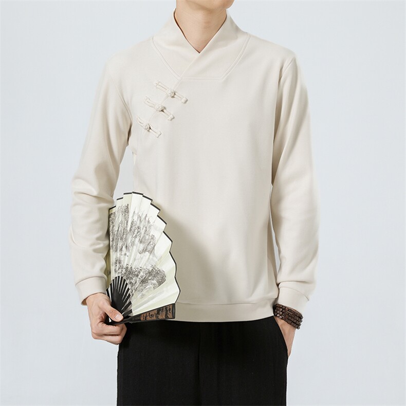 2026新款秋冬风长袖卫衣汉服盘扣中式保暖打底衫2378-P60图片