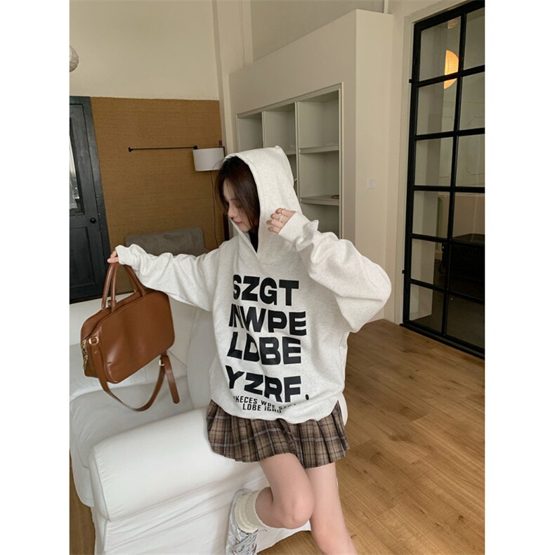 C0212-P552024卫衣男女情侣装春秋宽松印花外套连帽韩版上衣,女装短外套,星座617A-2